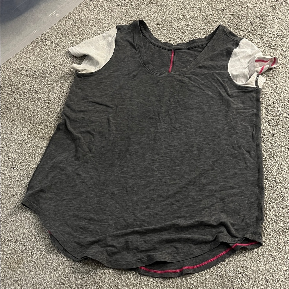 lululemon athletica Black and Gray Women's Top